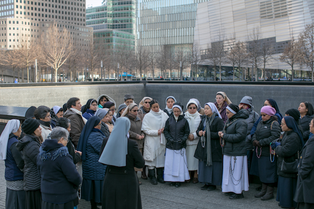 Catholic sisters at Ground Zero in New York City 