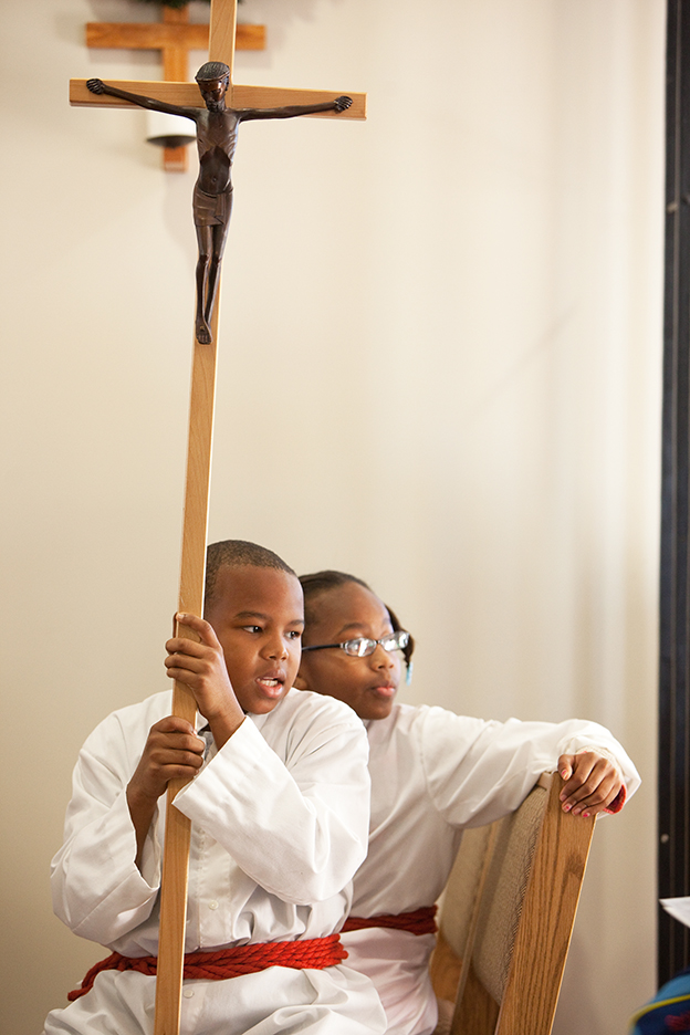 Catholic Altar servers in Camden Mississippi 