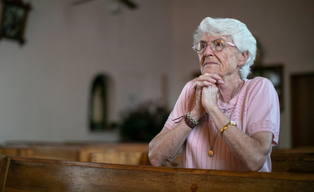 Catholic Sister Marie-Paule Willem Praying