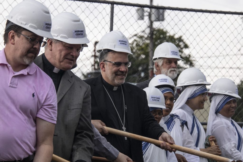 Groundbreaking at St Juan Diego Center in Lexington